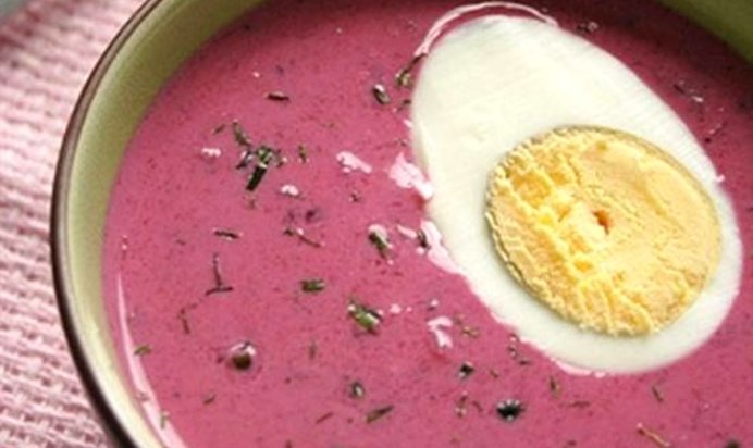 Борщ с кислым молоком