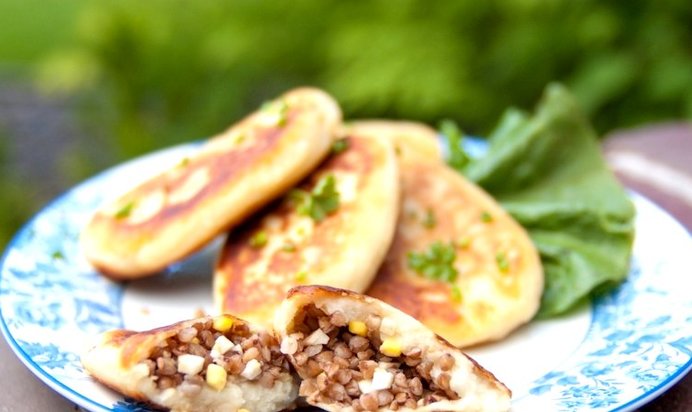 Фаршированные картофельные оладьи