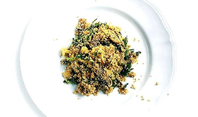 Плов из киноа с грибами