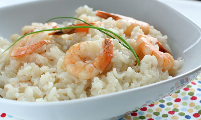 Ризотто с креветками