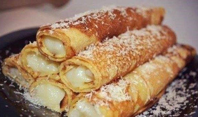Блинчики с заварным кремом