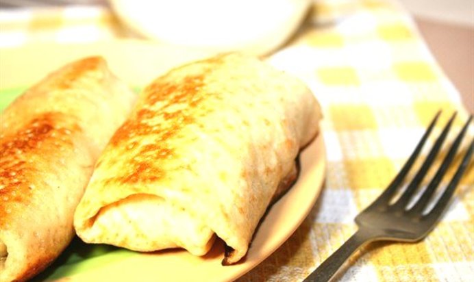 Блинчики с творогом