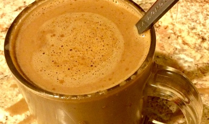 Кофе с шоколадом и сгущеным молоком