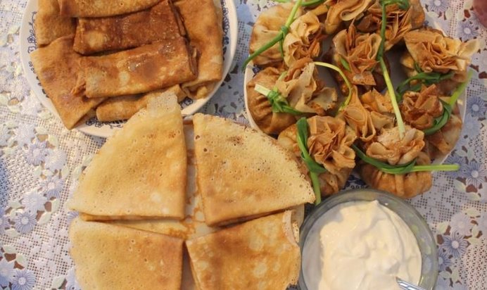 Тонкие румяные блинчики на скорую руку