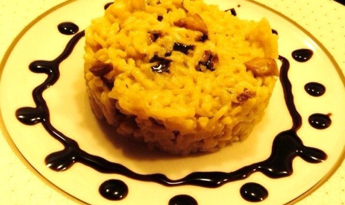 Ризотто с белыми грибами и трюфельным маслом