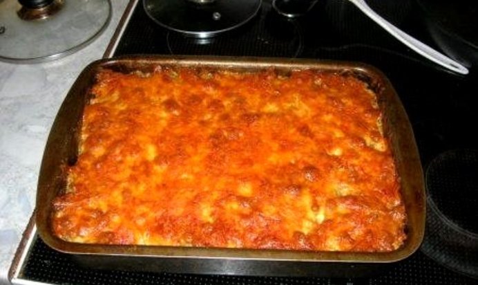 Запеканка из фарша в духовке