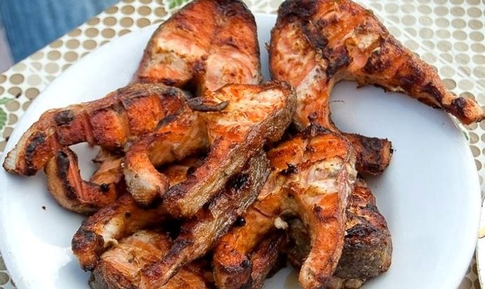 Шашлык из форели