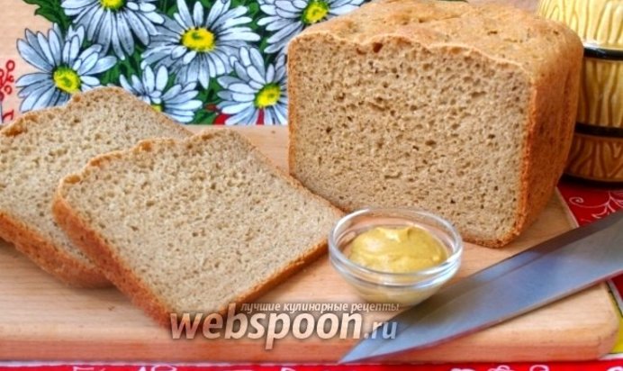 Горчичный хлеб с овсяными хлопьями в хлебопечке