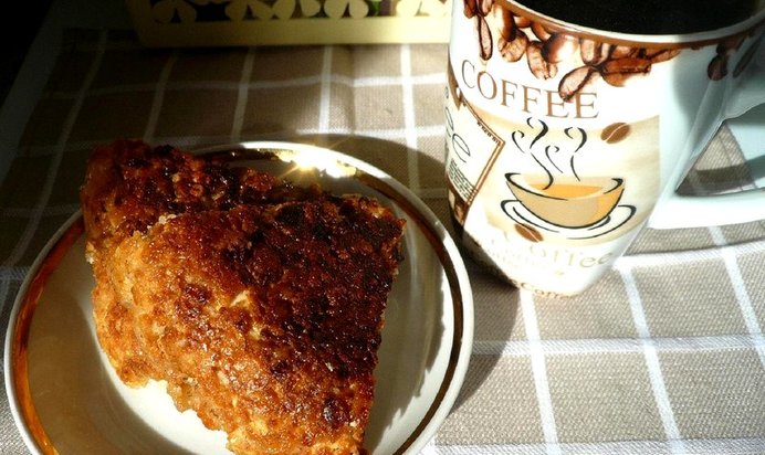 Запеканка творожная с яблоком