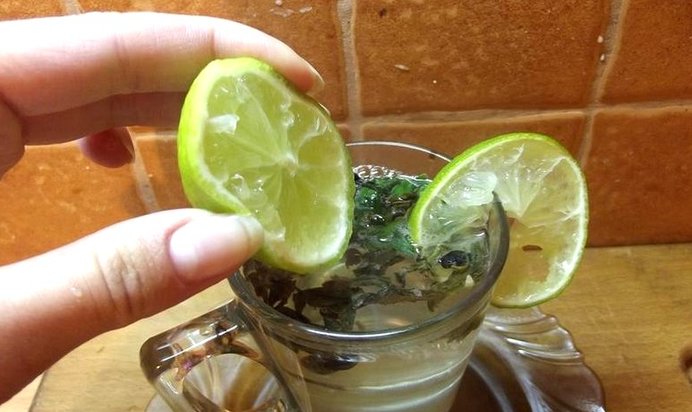 Зеленый чай с лаймом