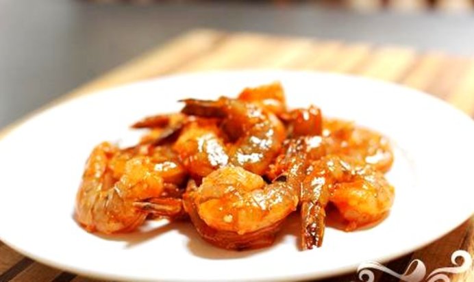 Шашлык из креветок