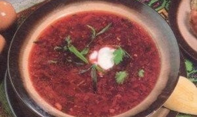 Борщ постный с квашеной свеклой