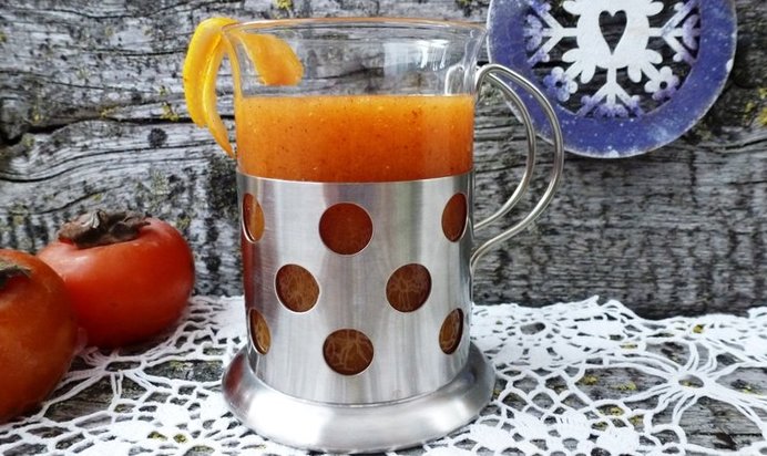 Смузи из хурмы и цитрусовых