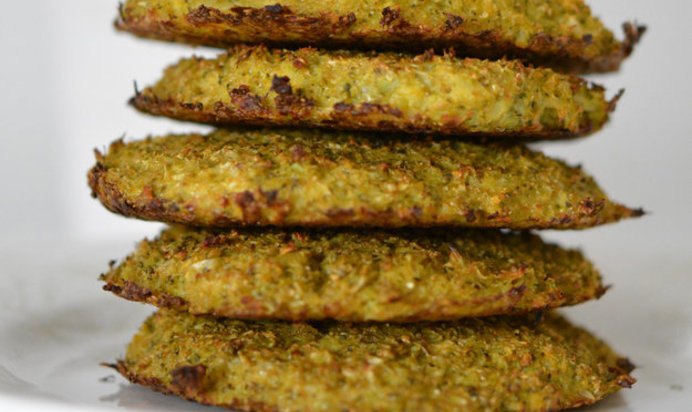 Оладьи из брокколи в духовке