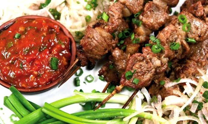 Шашлык из баранины в духовке