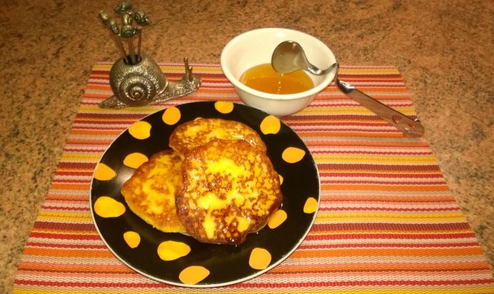 Оладьи с тыквой и творогом