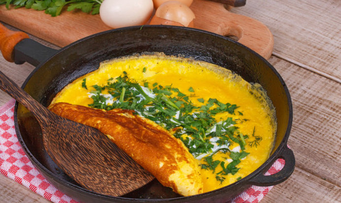 Омлет с зеленью