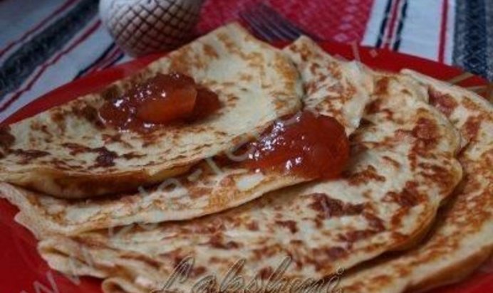 Заварные блины на кефире бездрожжевые