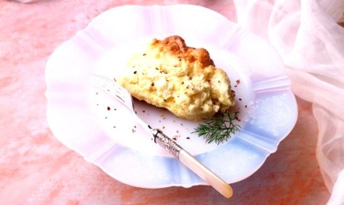 Омлет-суфле с петрушкой и сыром