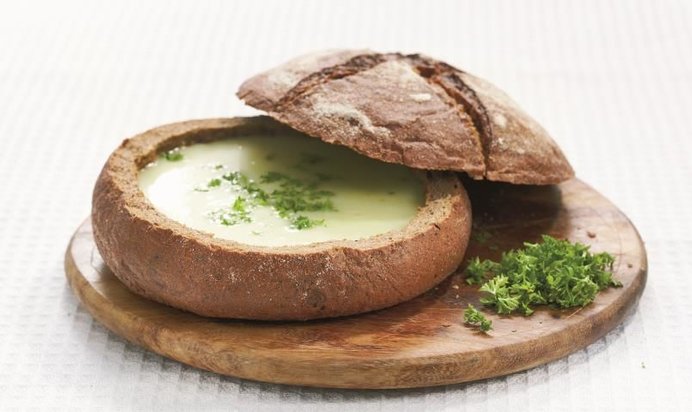 Горшок из хлеба