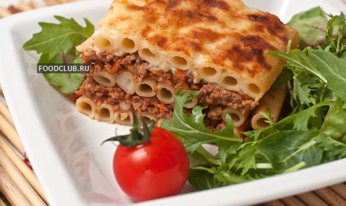 Запеканка из макарон с фаршем