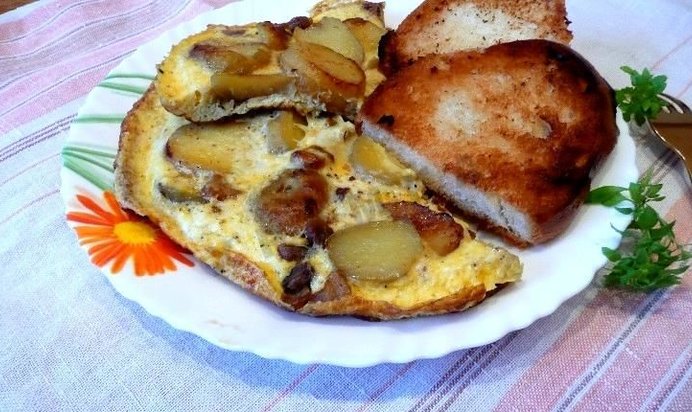 Омлет с картофелем от Поля Бокюза