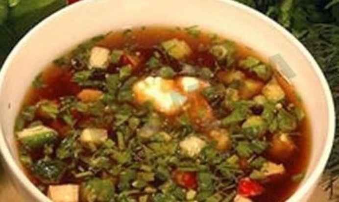 Борщ криворожский холодный