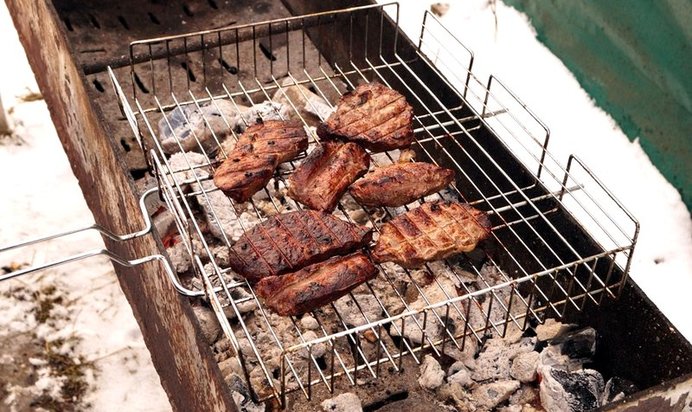 Шашлык из страуса