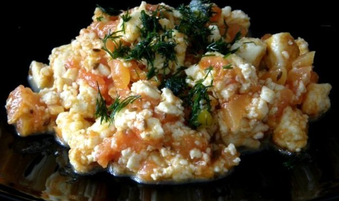 Вегетарианский омлет без яиц