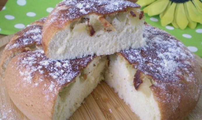 Шарлотка без дрожжей