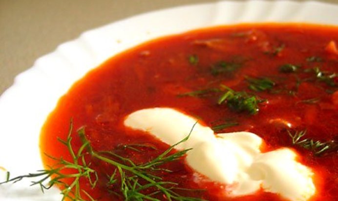 Борщ со свежей капустой