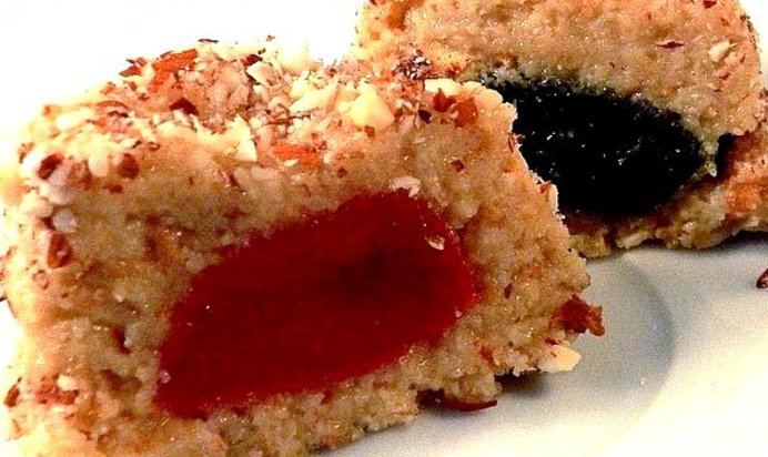 Пирожные без выпечки с мармеладом