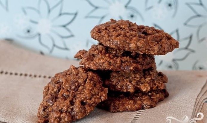 Овсяное печенье с кофе и шоколадом