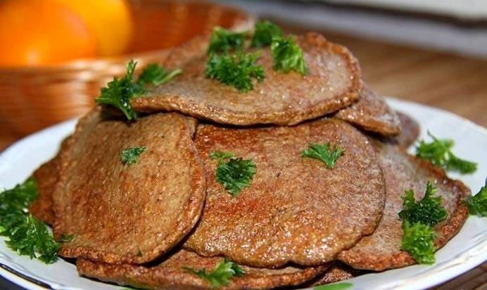 Оладьи из куриной печени