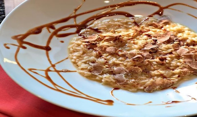 Ризотто с трюфелем и фундуком