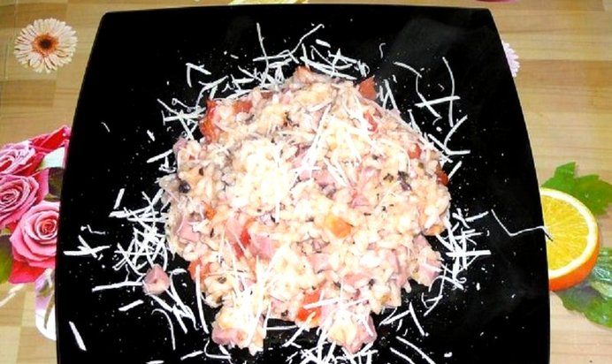 Ризотто с ветчиной