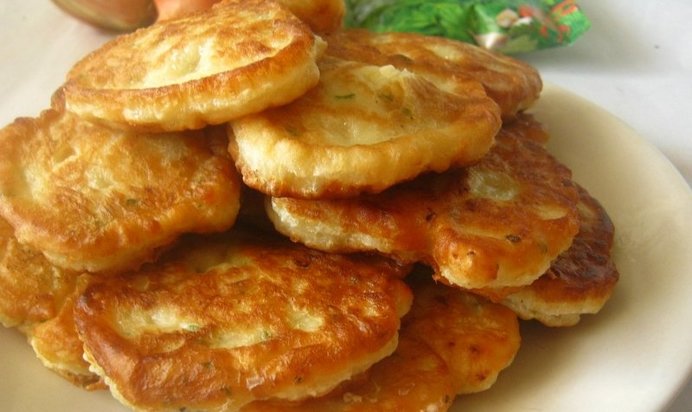 Оладьи с луком