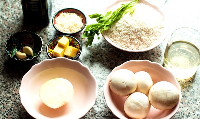 Ризотто в шампиньонами