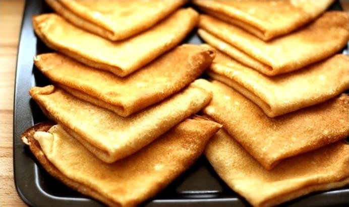 Быстрые блины на ряженке