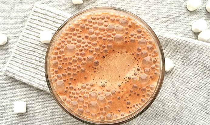 Шоколадный чай латте