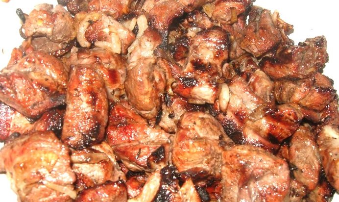 Шашлык из свинины с пивом