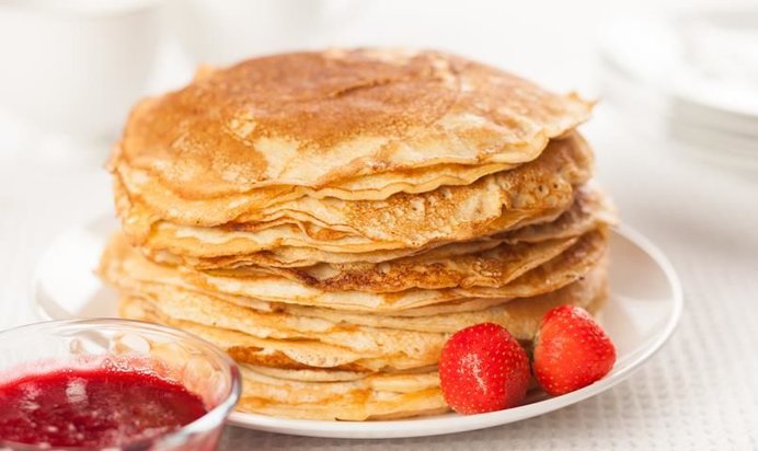 Нежные блины на кефире