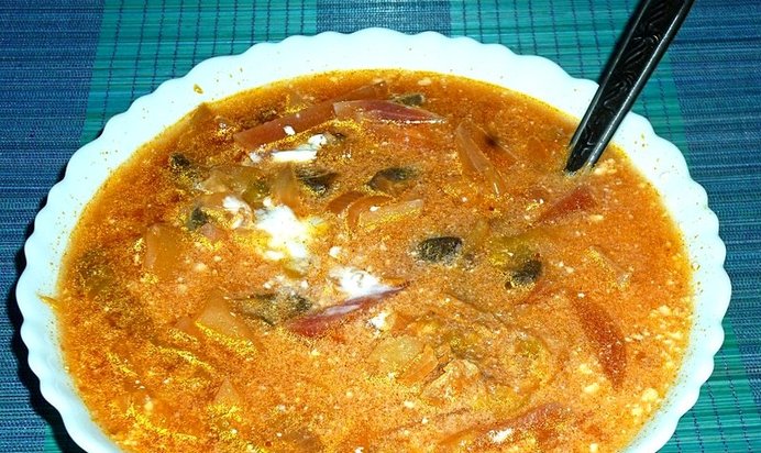 Борщ с мясом