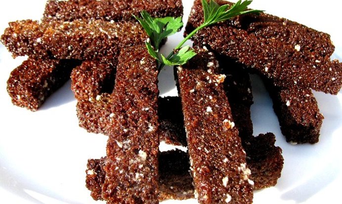 Гренки с чесноком