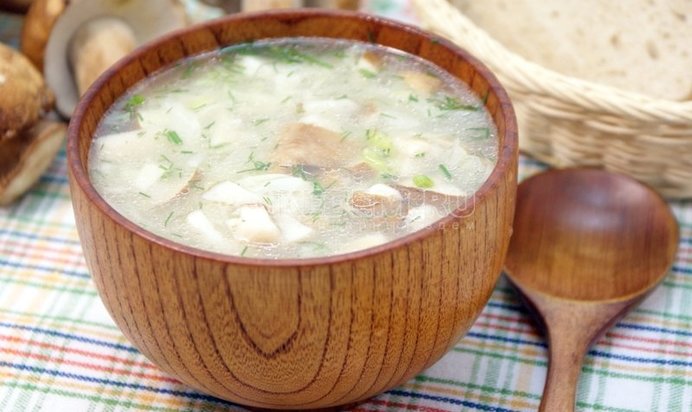 Щи с грибами