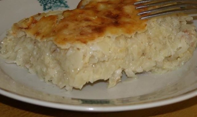 Запеканка из капусты с сыром в духовке