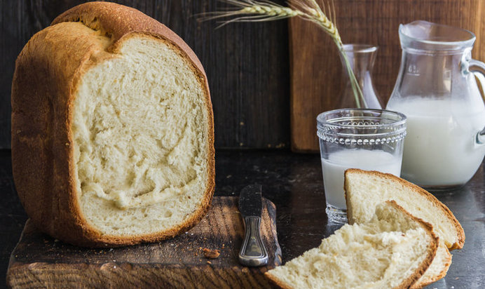 Хлеб на кефире в хлебопечке