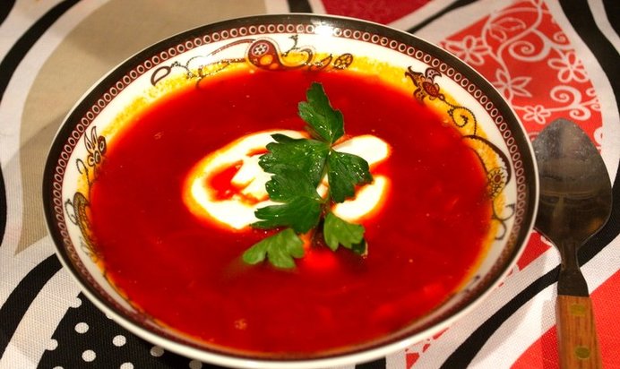 Борщ с рыбой