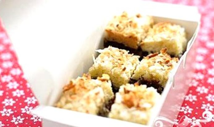 Шоколадные пирожные с кокосом