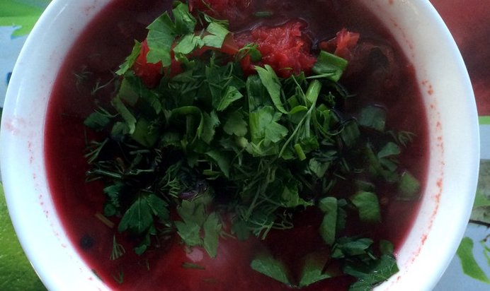 Наваристый борщ без мяса и картофеля